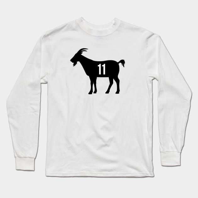 BK GOAT - 11 - White Long Sleeve T-Shirt by KFig21